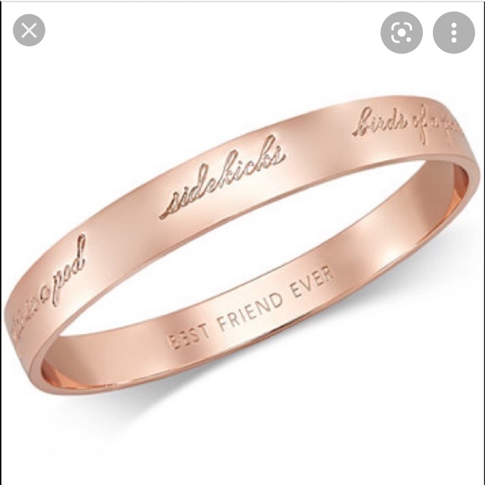 kate spade rose gold best friend bangle bracelet